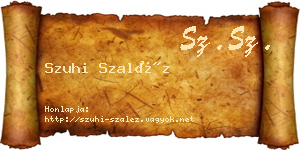 Szuhi Szaléz névjegykártya